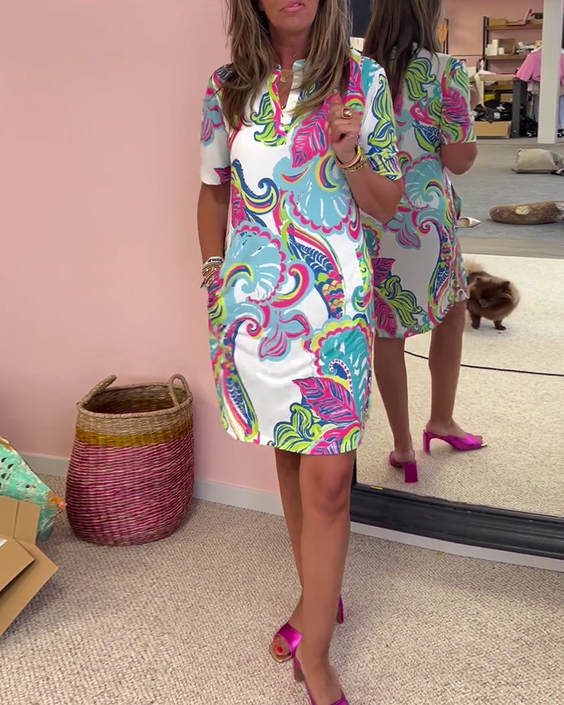 Patricia | Colourful Printed Dress – Flattering, Airy & Perfect for Summer