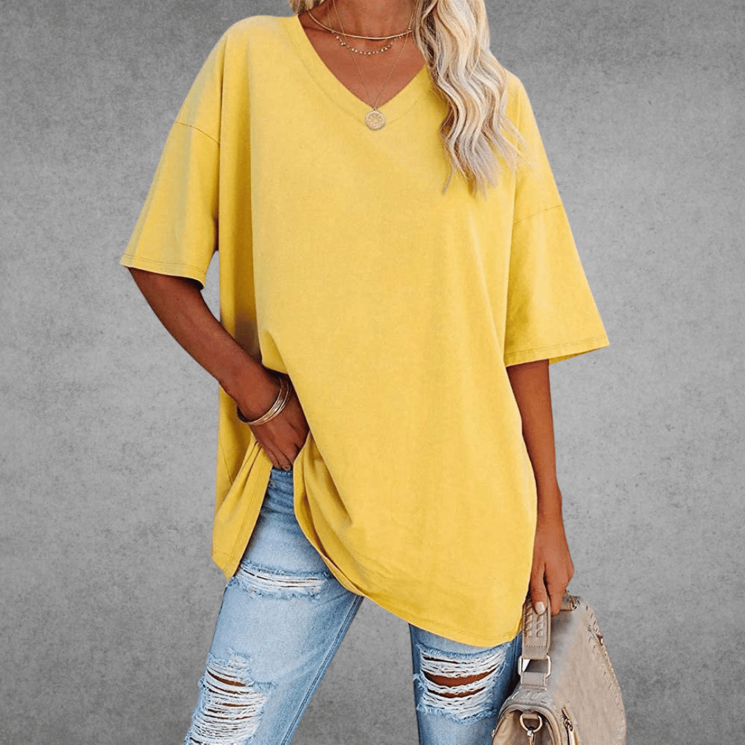 Kristy | Airy Comfortable V-neck T-shirt