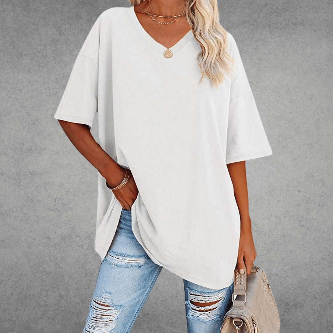 Kristy | Airy Comfortable V-neck T-shirt