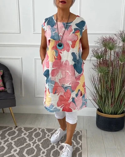 Bianca | Colourful Floral Dress – Fresh, Light & Cheerful