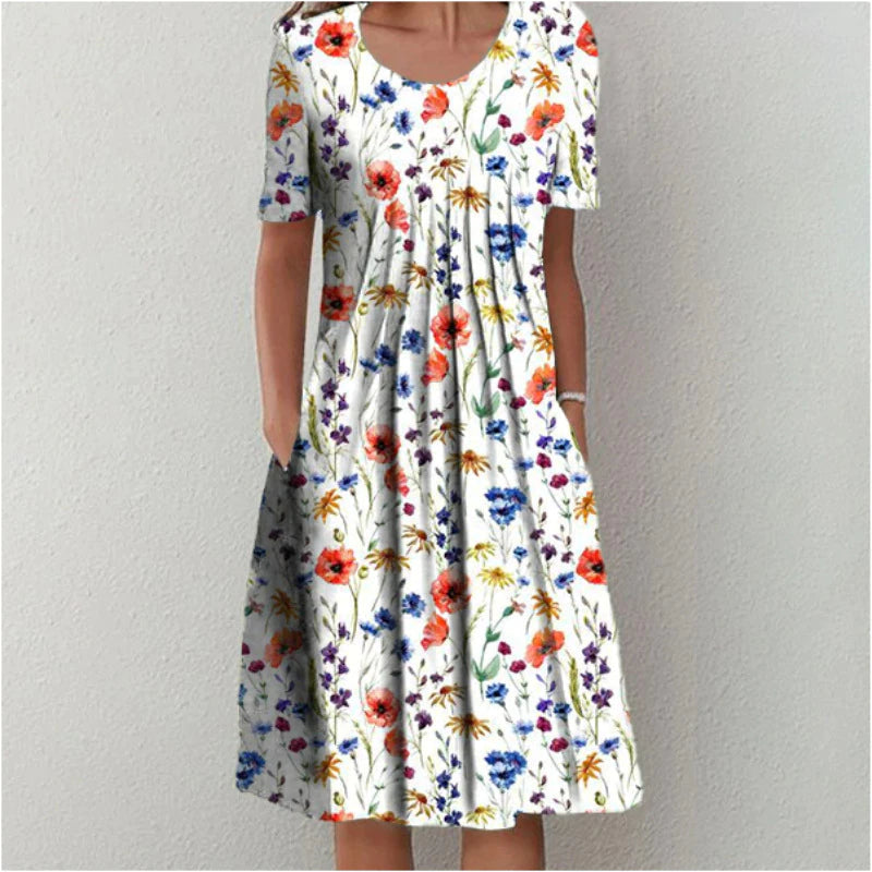 Janet | Stylish and Casual Floral Dress with Pockets