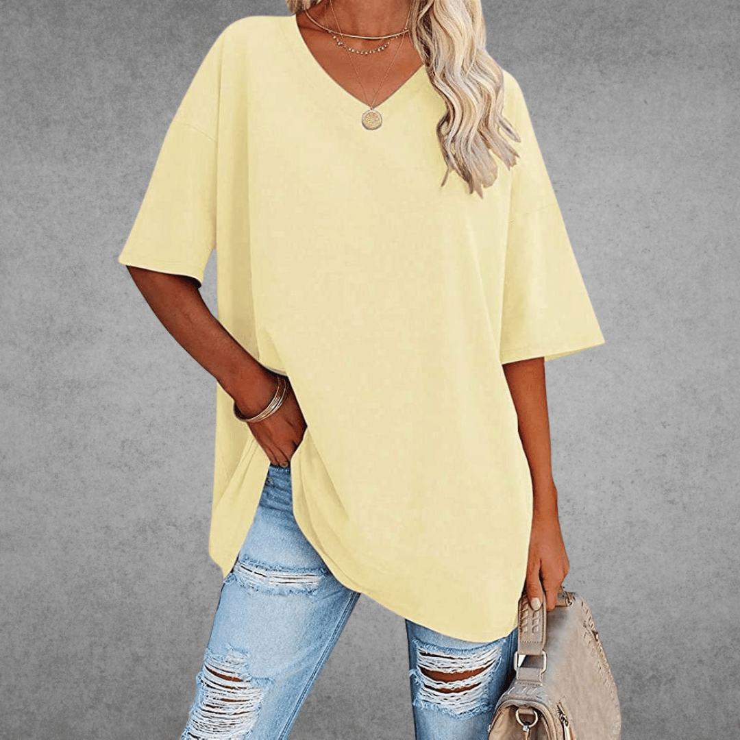 Kristy | Airy Comfortable V-neck T-shirt
