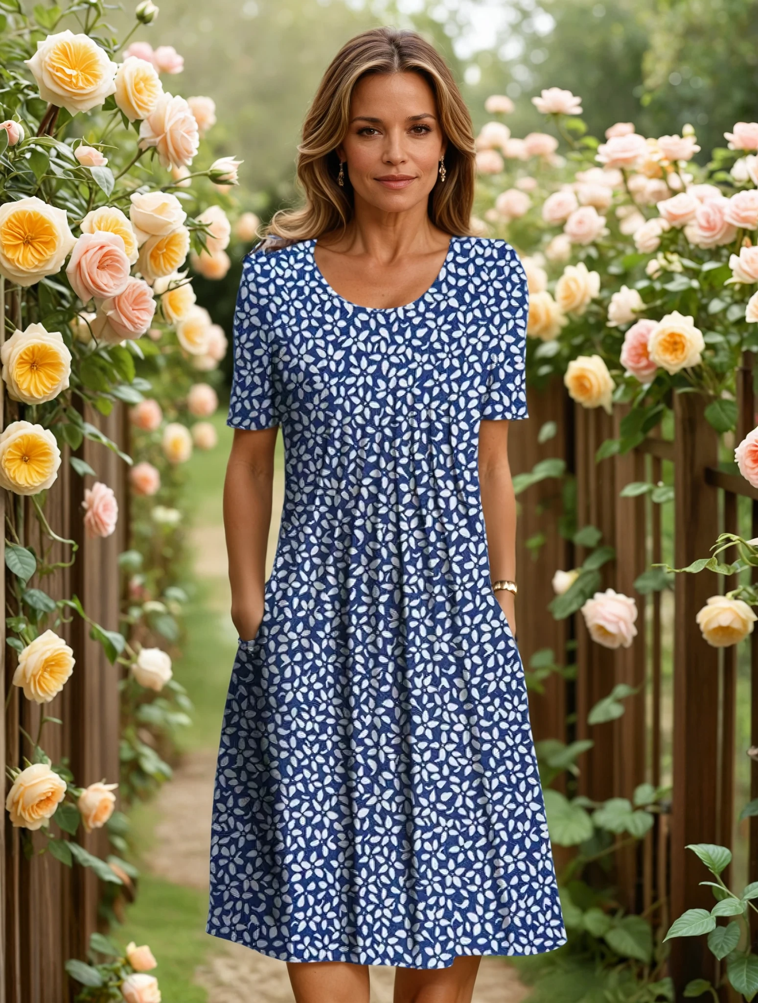 Marga | Elegant Dress With Tummy Coverage