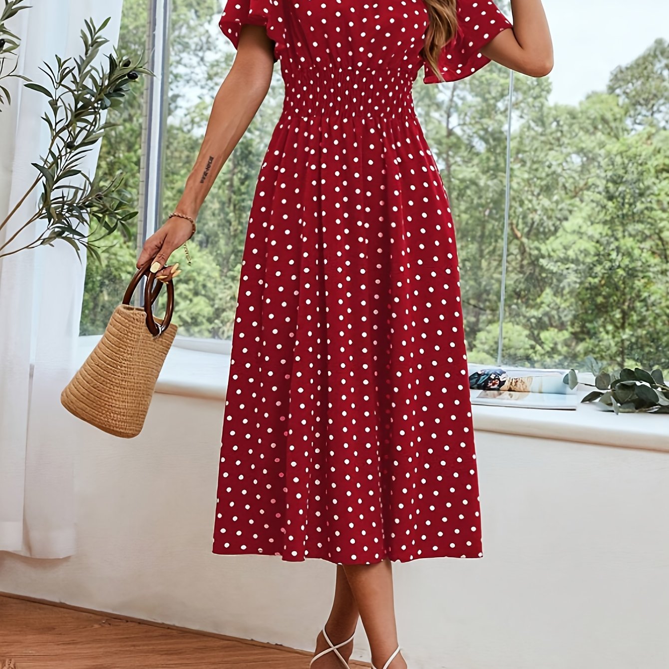 Belinda | Premium Polka Dot Dress