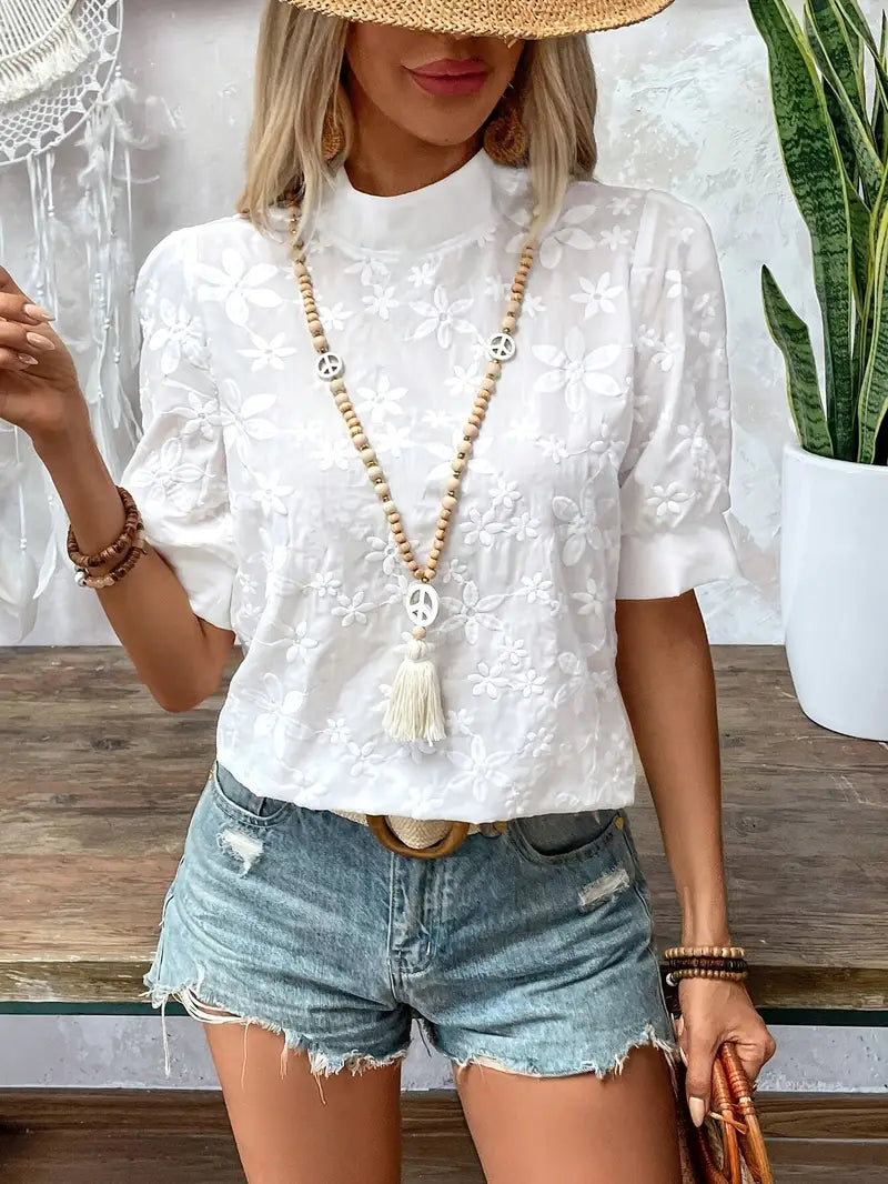 Monica | Airy Stylish Lace Top – Elegant & Comfortable for Every Day