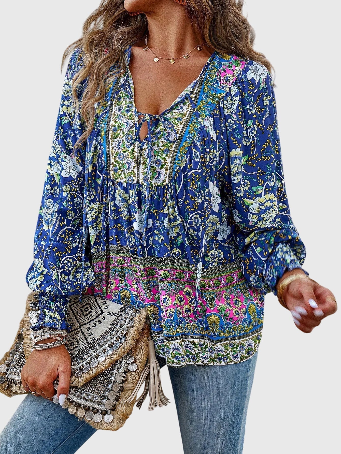 Bridget  | Elegant Floral Blouse