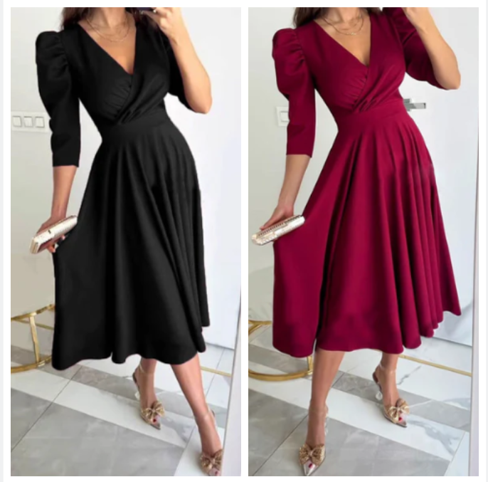 Valeria | Elegant Midi Dress – Flattering, Feminine & Comfortable