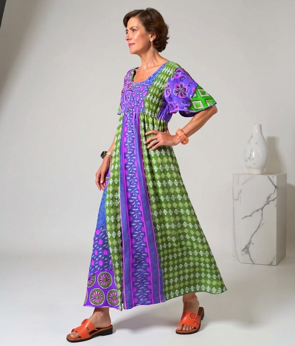 Clara | Timeless Bohemian Maxi Dress – Colourful & Flattering Design