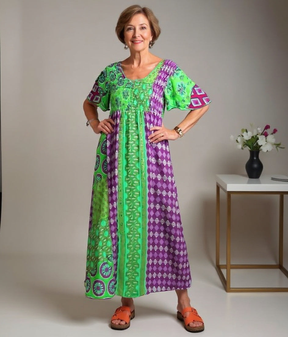 Clara | Timeless Bohemian Maxi Dress – Colourful & Flattering Design
