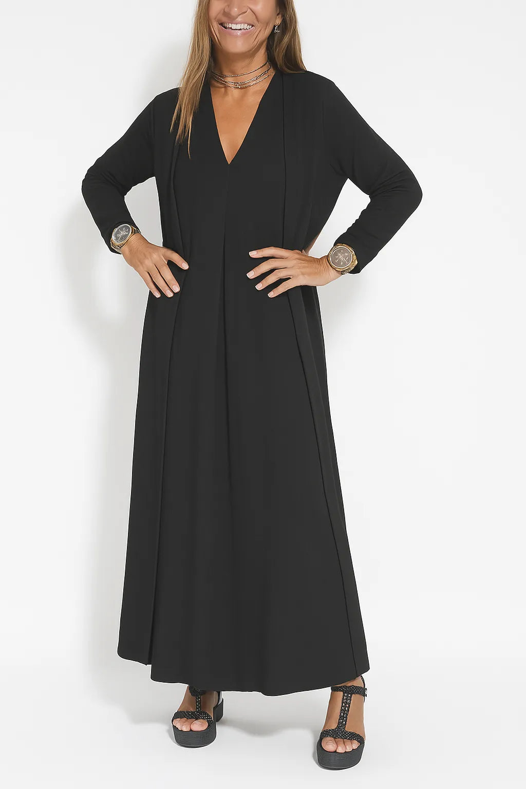 Susanne |  Stylish Comfortable Maxi Dress + Free Cardigan
