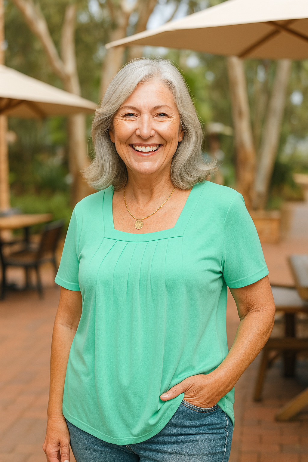 Rosy | Casual Pleated Comfort Top