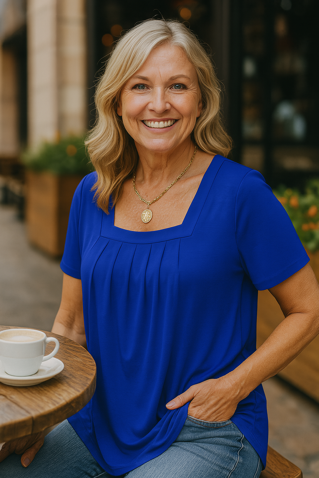 Rosy | Casual Pleated Comfort Top