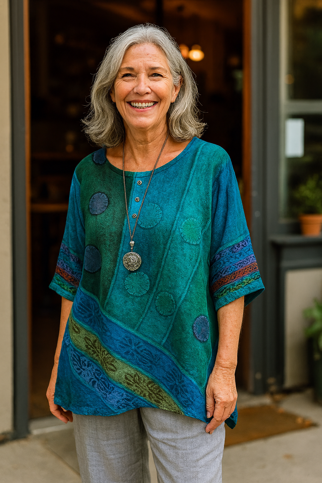 Pauline | Artistic Top – Flows Gently, Flatters Beautifully