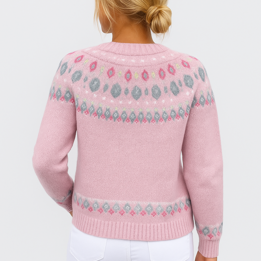 Wendy | Loose Knitted Cardigan with Pattern