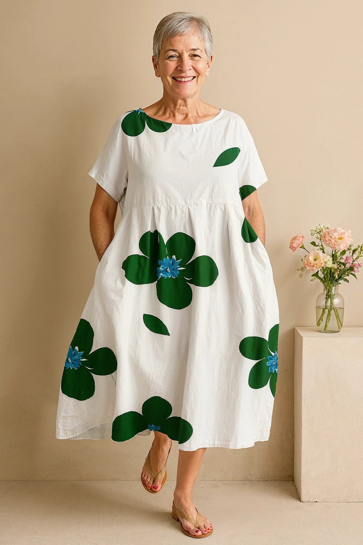 Dahlia | Elegant Floral Dress  Airy, Colourful & Comfortable