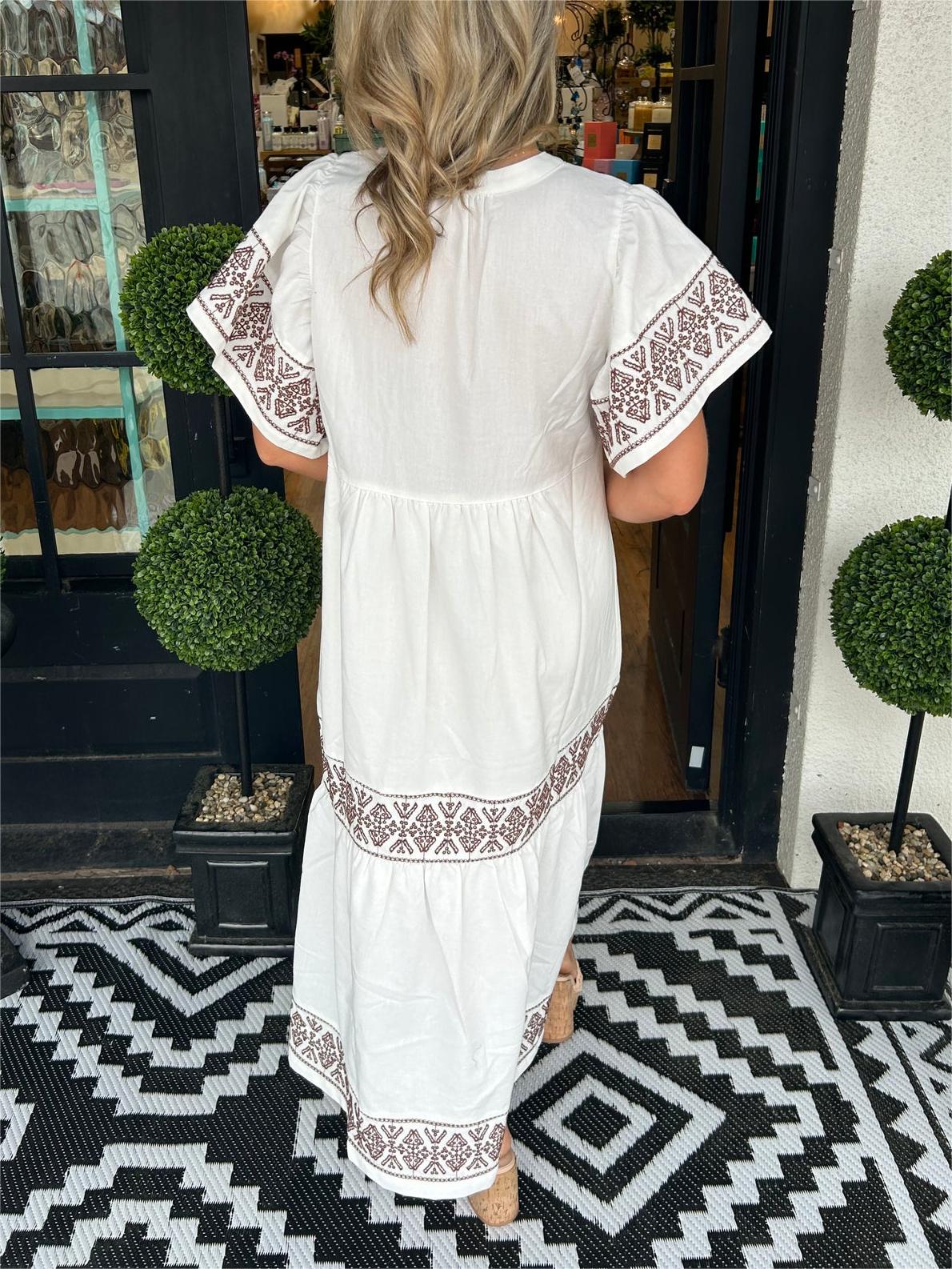 Julianna |  V-Neck Boho Maxi Dress