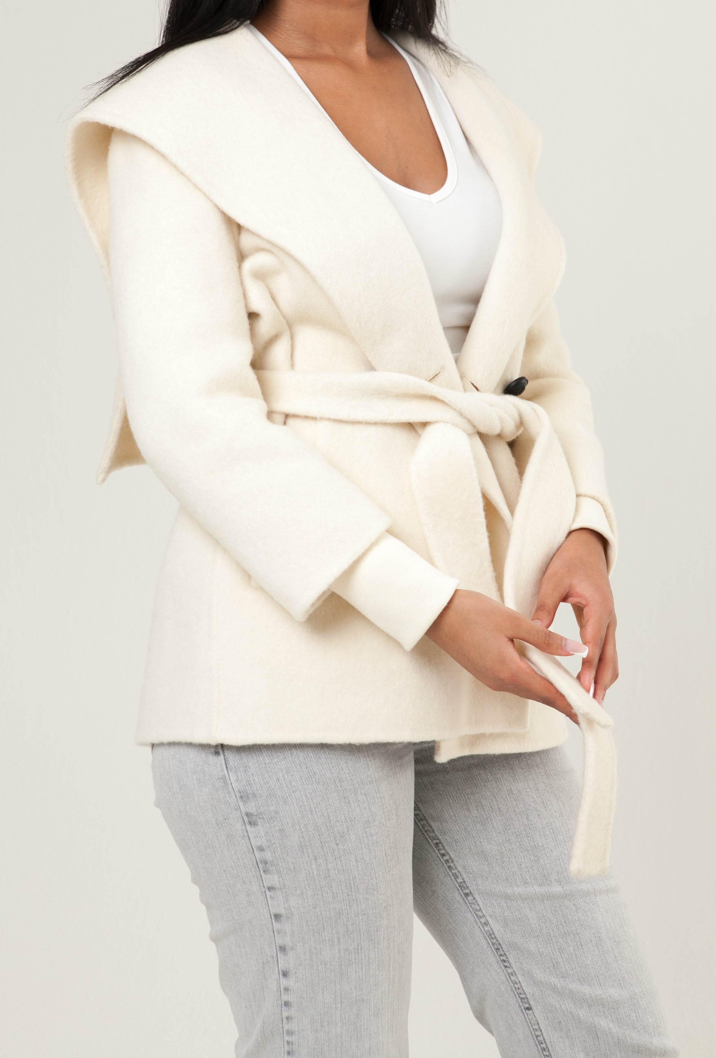 Valerie | Shawl Collar Cashmere Coat