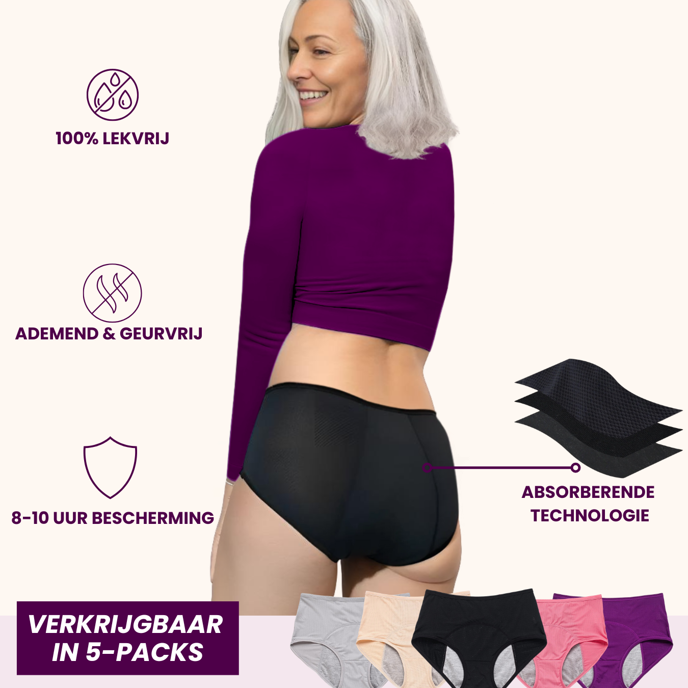 VitaDry| Leak-Proof Underwear [5-Pack]