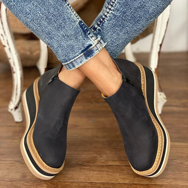 Kamala | Casual Wedge Ankle Boots