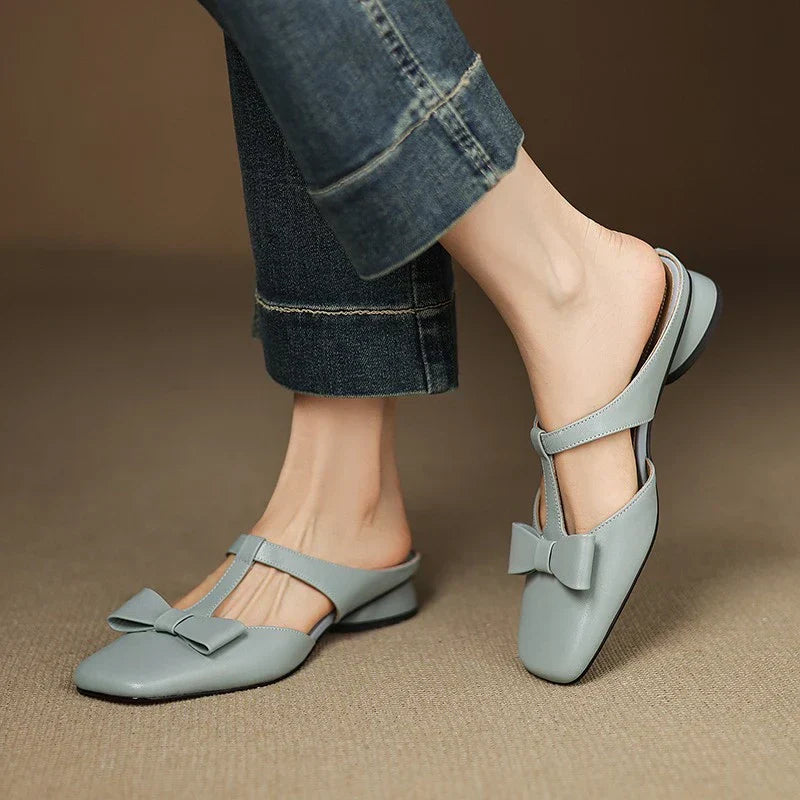 Lina | Square Toe Slippers
