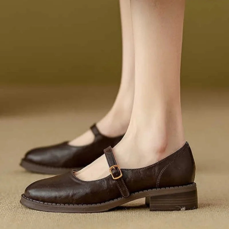 Mary Janes| Classic Comfort Mary Janes Made Of Leather
