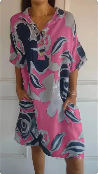 Sandra | Casual Loose Short-Sleeved Dress