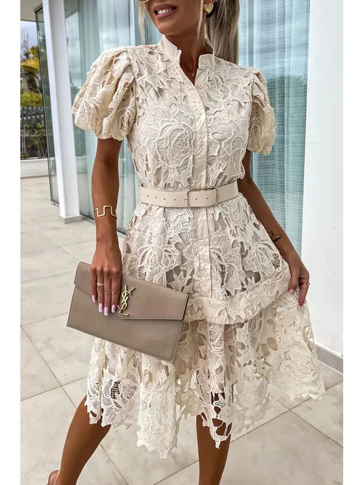 Jacky | Gorgeous Elegant Fitted Lace Dress – Timeless & Flattering