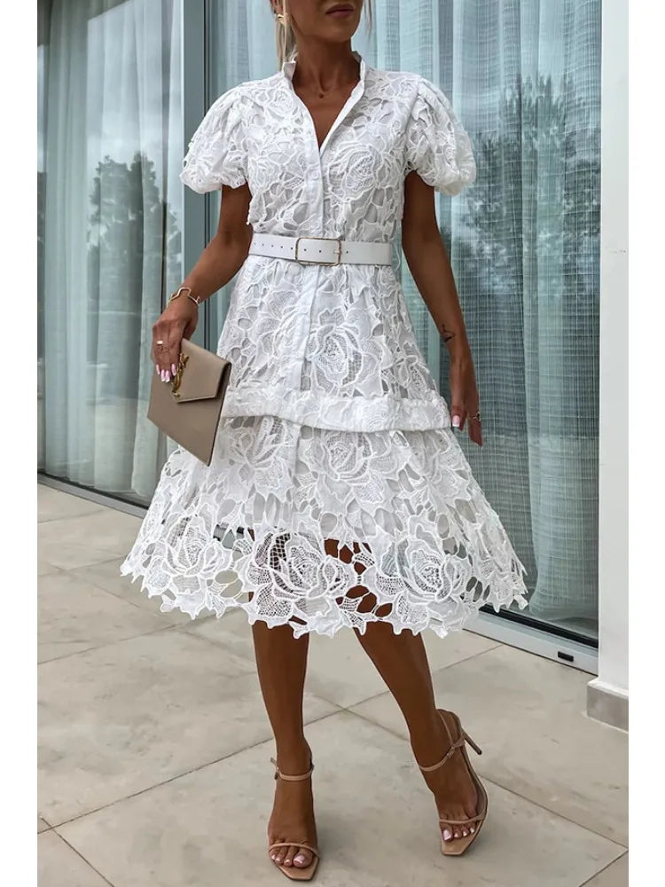 Jacky | Gorgeous Elegant Fitted Lace Dress – Timeless & Flattering
