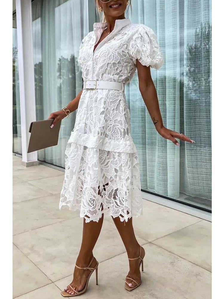 Jacky | Gorgeous Elegant Fitted Lace Dress – Timeless & Flattering