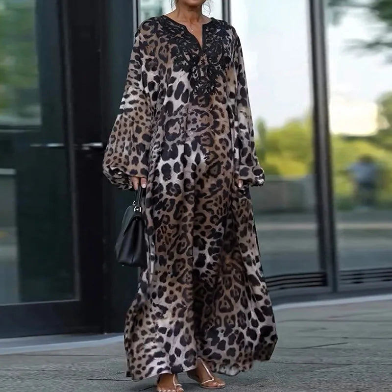 Leona | Elegant Animal Print Kaftan – Flowy, Bold & Effortlessly Chic