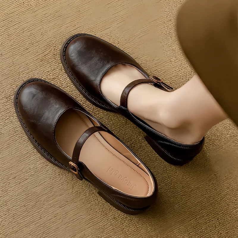 Mary Janes| Classic Comfort Mary Janes Made Of Leather
