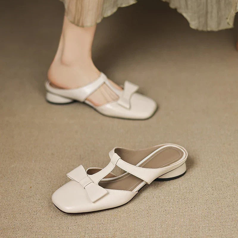 Lina | Square Toe Slippers