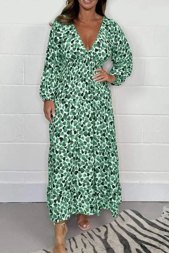 Tina | Elegant Smocked Waist Maxi Dress – Flowy, Flattering & Comfortable