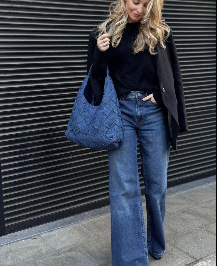 Amara  | Braided Denim Tote Bag