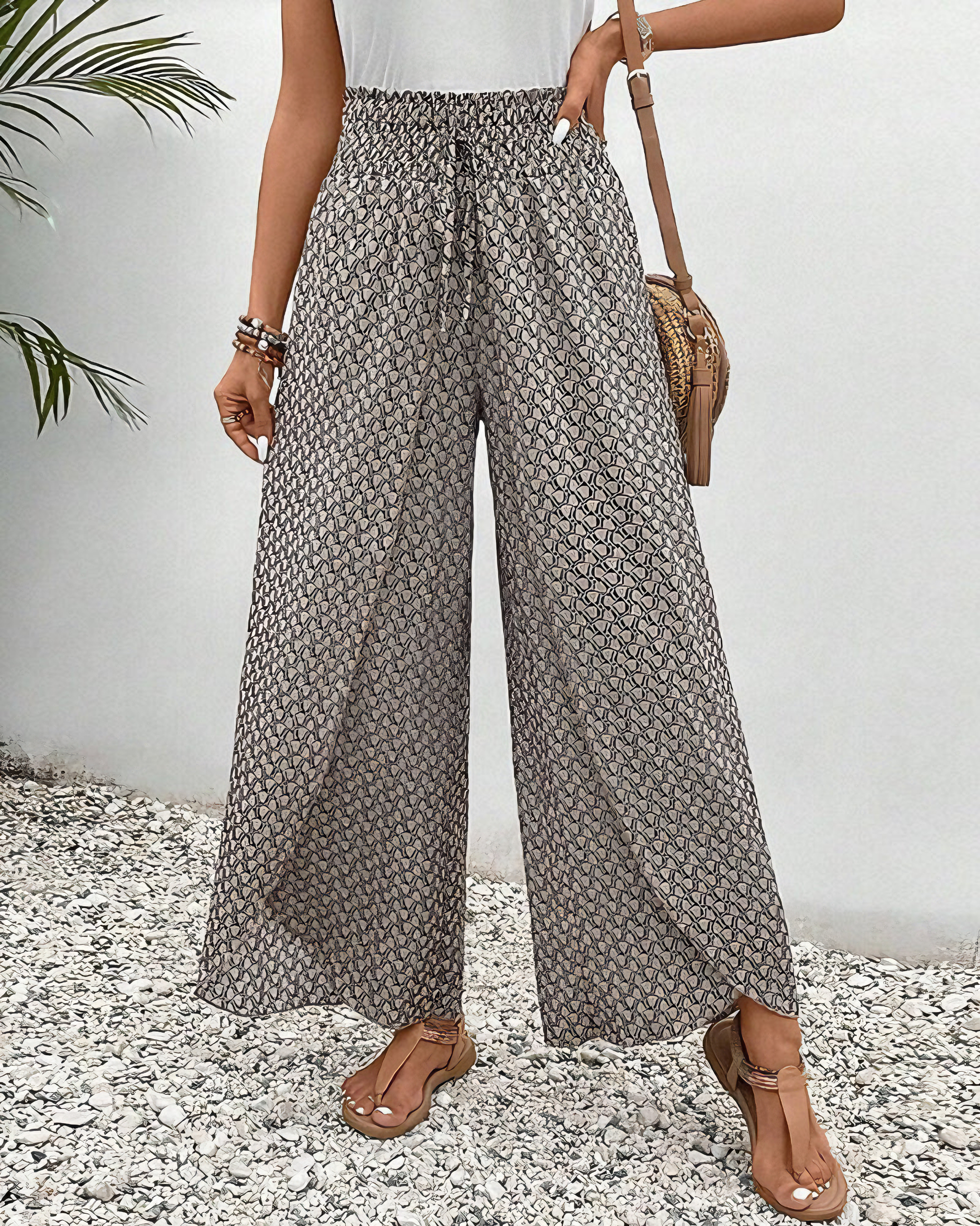 Fiona |  Breezy Comfortable Stylish Wide-Leg Pants