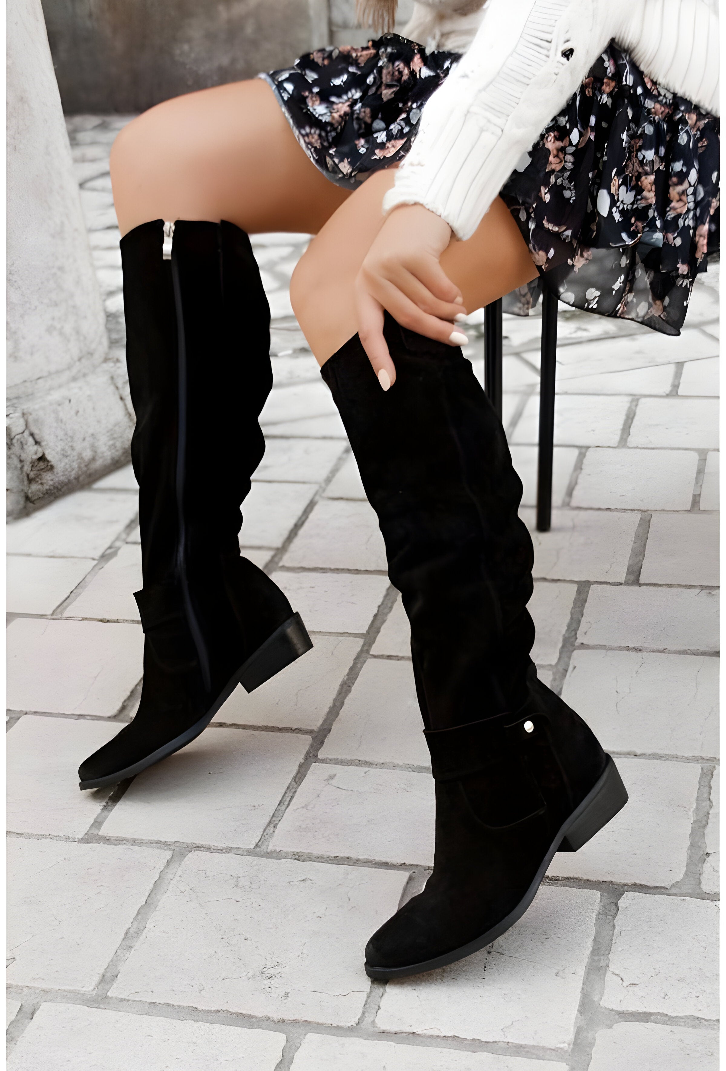 Elisabeth |  Comfort in knee-high leather boots