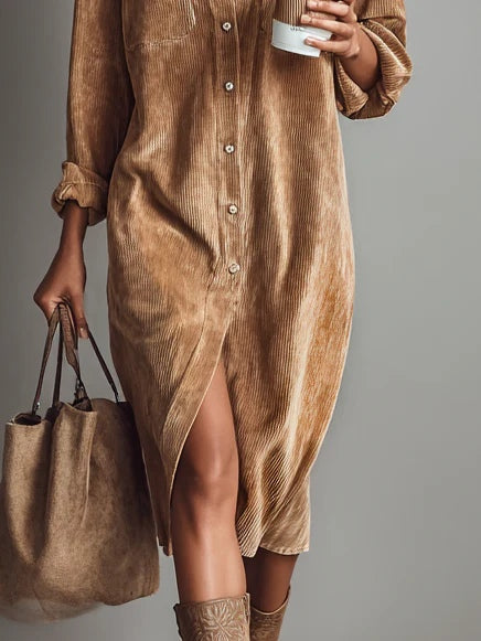 Claire | Elegant Shirt Dress – Effortless Style & Timeless Comfort