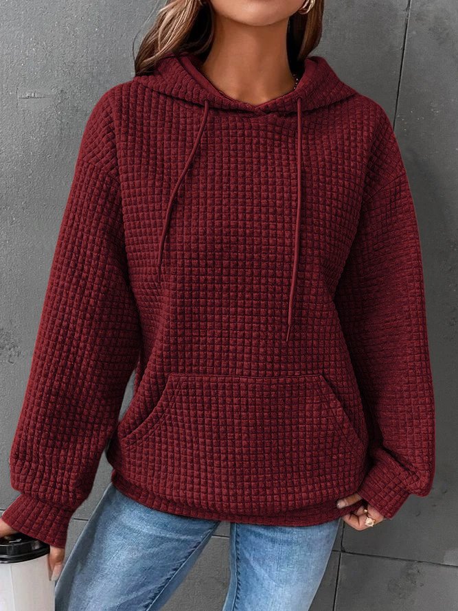 Louise | Waffle Knit Hoodie - Comfortable and Casual