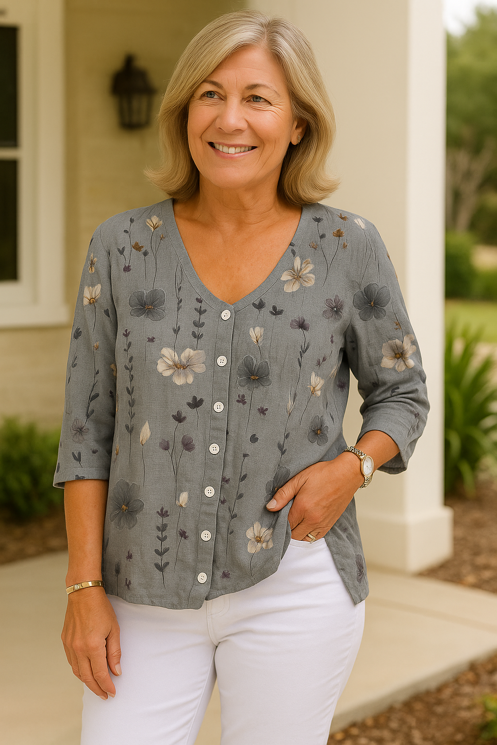 Barbara | Breathable Floral Top