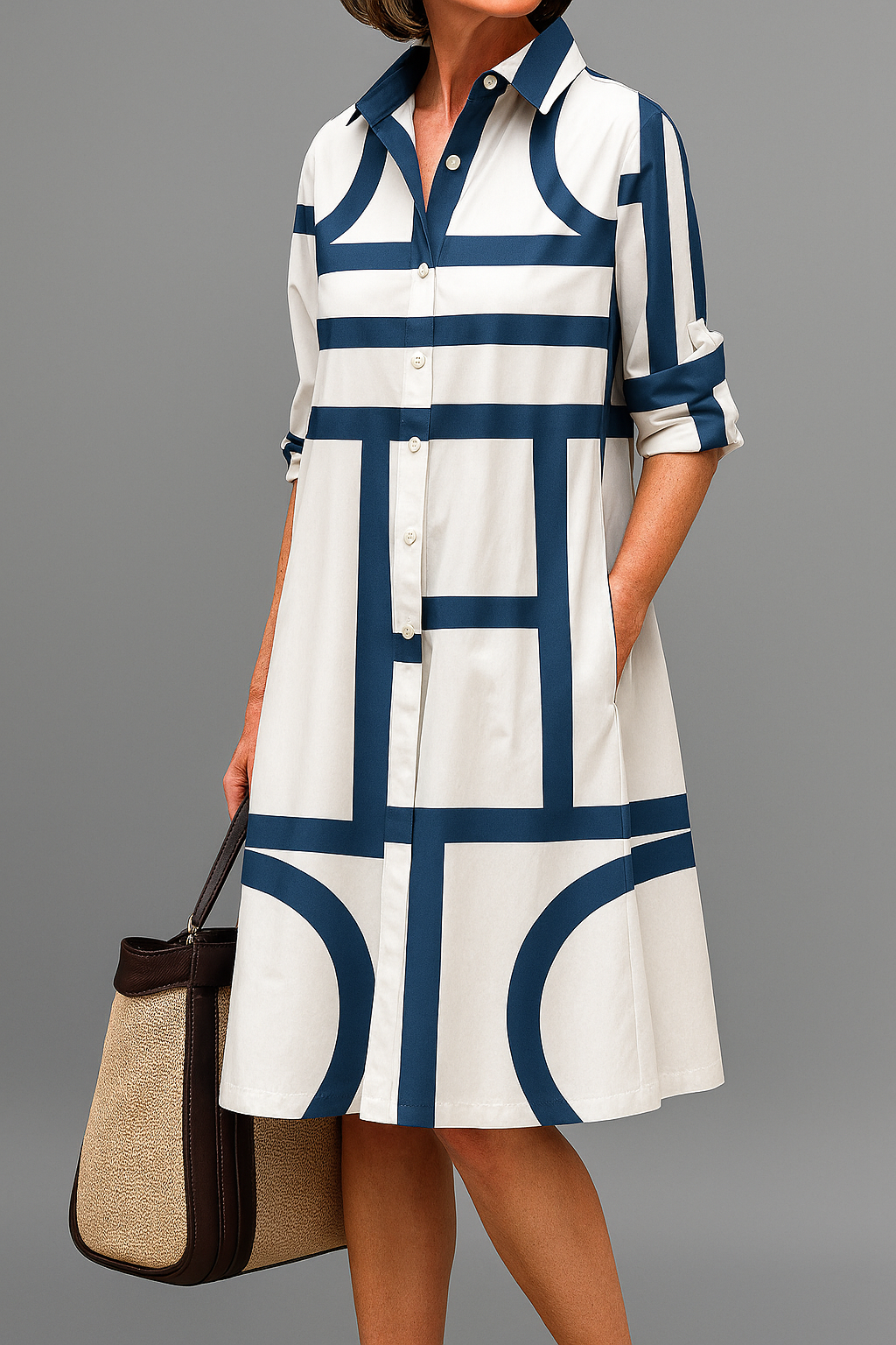 Julia | Chic Midi Dress for Effortless Elegance