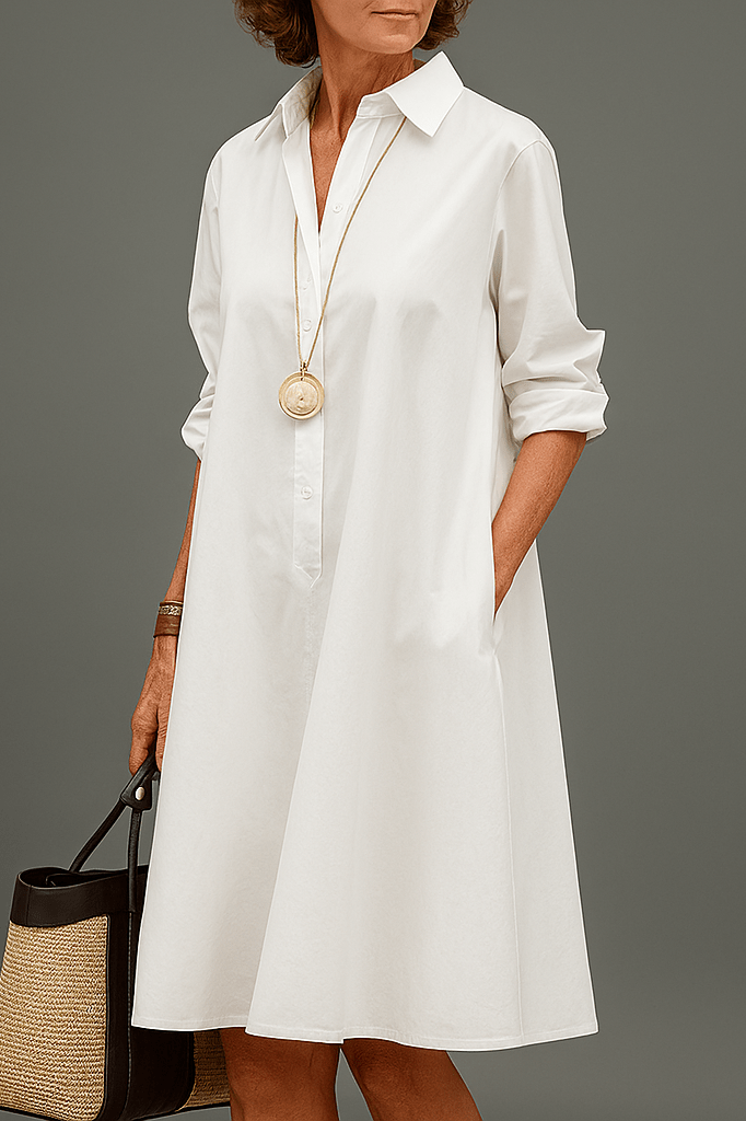 Alicia |  Timeless Elegance Midi Dress for a Premium Look
