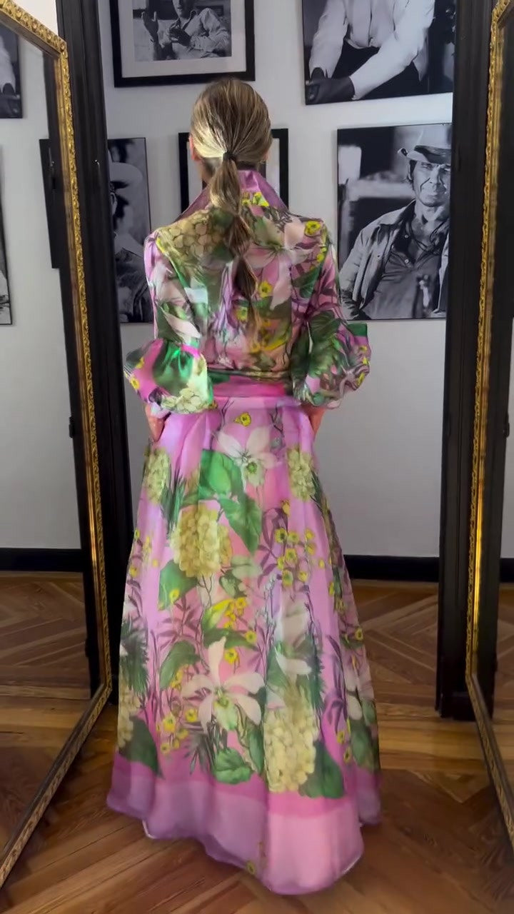 Camilla | Elegant Long-Sleeved Maxi Dress
