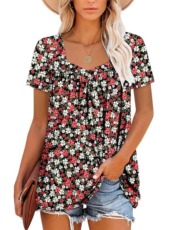 Carly | Casual Floral Top