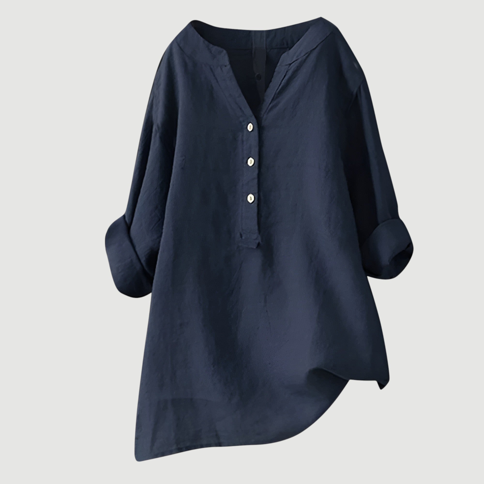 Hallie | Airy and Comfortable Linen Blouse with Buttons