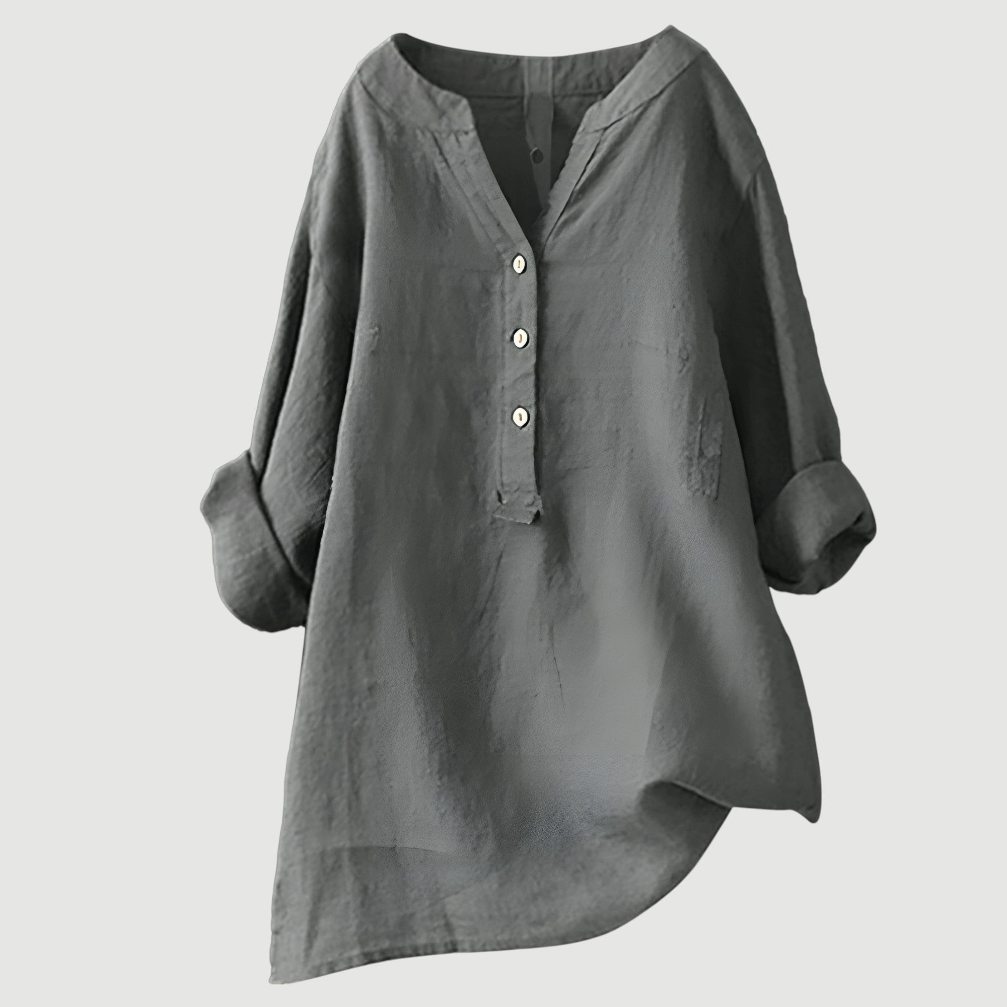 Hallie | Airy and Comfortable Linen Blouse with Buttons
