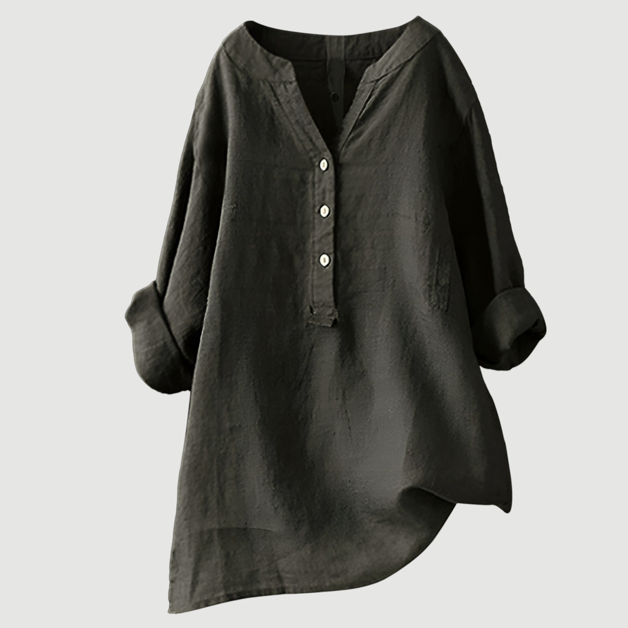 Hallie | Airy and Comfortable Linen Blouse with Buttons