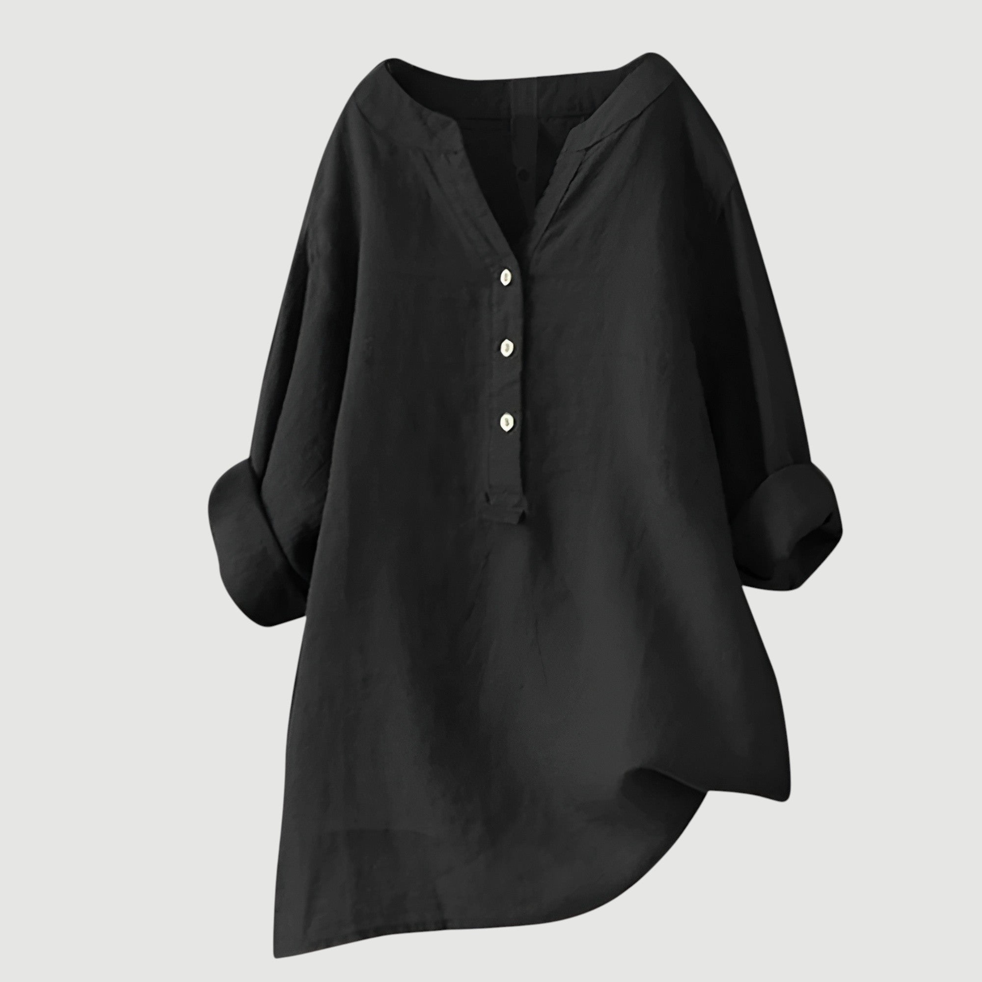 Hallie | Airy and Comfortable Linen Blouse with Buttons
