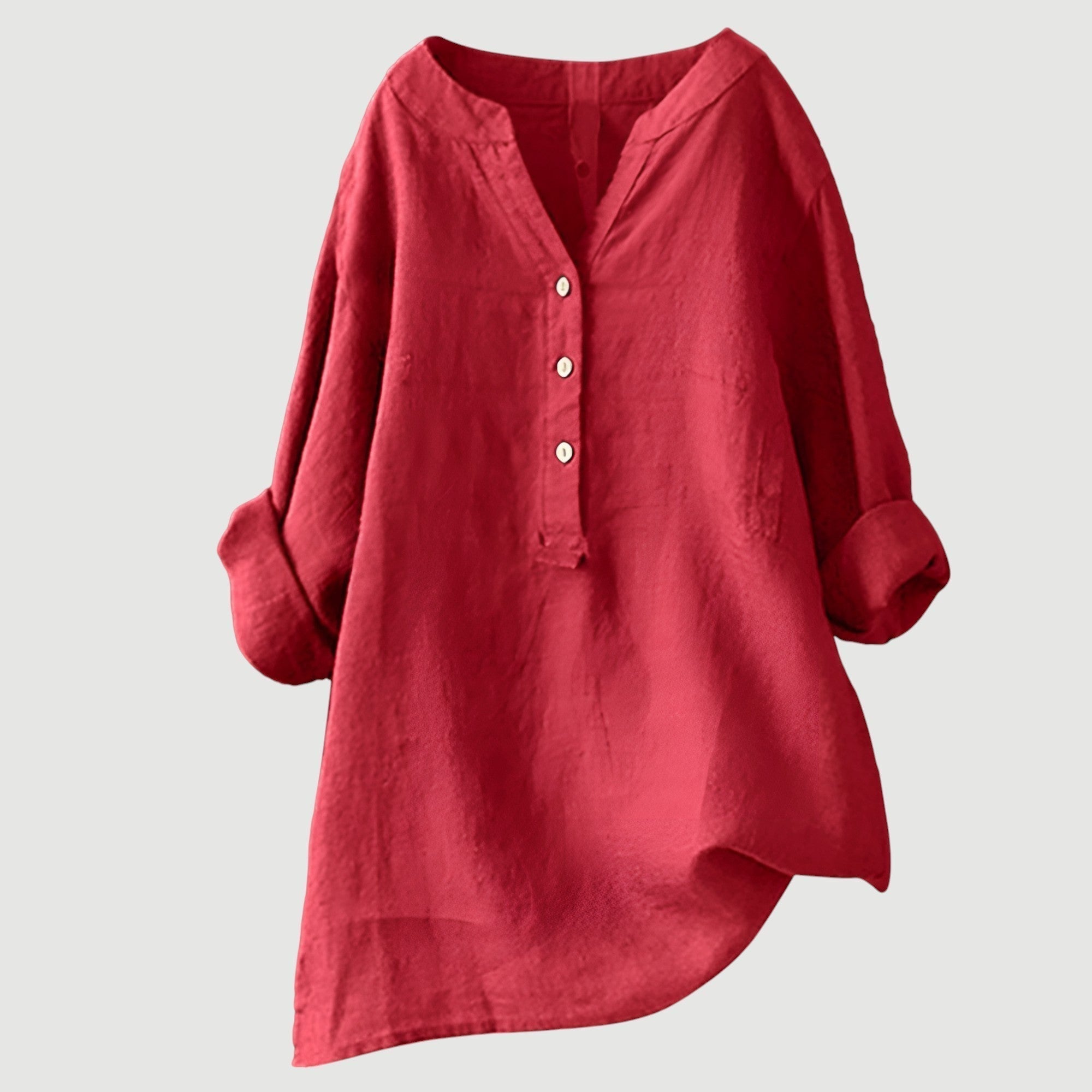 Hallie | Airy and Comfortable Linen Blouse with Buttons