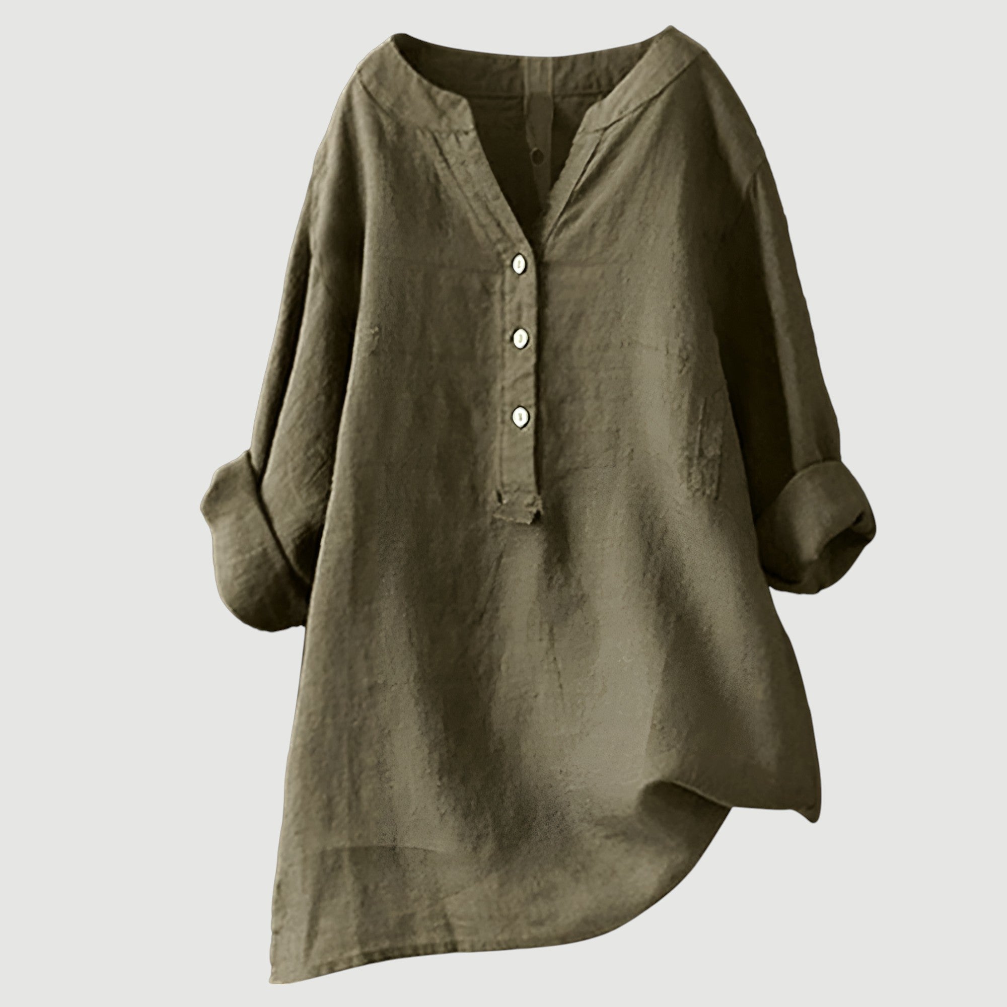 Hallie | Airy and Comfortable Linen Blouse with Buttons