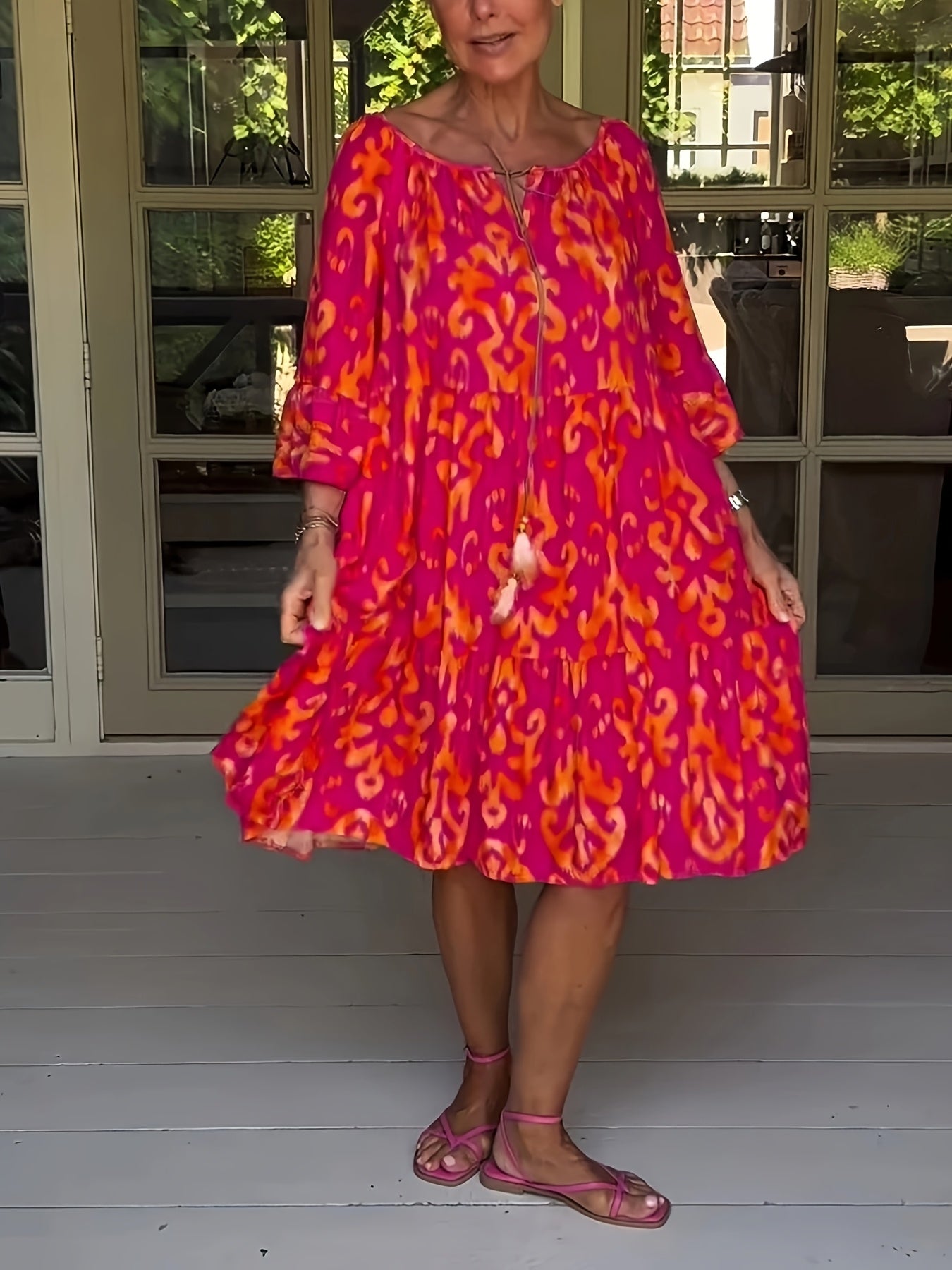 Jessy | Vibrant Abstract Dress – Light, Playful & Confident